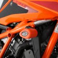 R&amp;G Crash Protectors &quot;No Cut&quot; ORANGE KTM Super Duke 1390 R / EVO 2024-