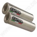 GPR Exhaust System  Ducati 848 2007-13 Pair of Homologated slip-on exhaust catalized M3 Titanium Natural 848 2007-13