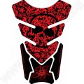 Motografix Hawaiian Aloha Skull Design Red  3D Gel Tankpad Protector ST076R