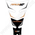 Motografix KTM Race V2 White Factory 3D Gel Tank Pad Protector TKTM01W