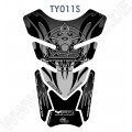 Motografix Yamaha Streetsport Silver 3D Gel Tank Pad Protector TY011S