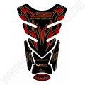 Motografix Yamaha Streetsport Black / Red 3D Gel Tank Pad Protector TY013KR