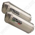 GPR SATINOX DOUBLE SLIP-ON EXHAUST WITH RACING LINK PIPE CONTINENTAL 650 2019/20 e4