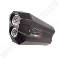 GPR Exhaust System  Bmw K 1300 S - R 2009/2014 Homologated slip-on exhaust catalized Sonic Poppy