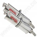 GPR Exhaust System  Ducati Super Sport 800 Ss 2003/2007 Pair Homologated slip-on exhaust Trioval