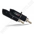   Mz 1000 S - St - Sf 2003-2005, Furore Nero, Dual Homologated legal slip-on exhaust including removable db killers and link pip