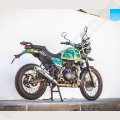 GPR Exhaust System  Royal Enfield Himalayan 410 2017/2020 e4 D.36 Homologated slip-on exhaust catalized Powercone Evo
