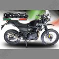 GPR Exhaust System  Royal Enfield Classic / Bullet Efi 500 2009/16 Homologated slip-on exhaust catalized Vintacone
