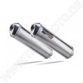   Yamaha Tdm 850 1991-2001, Satinox , Dual Homologated legal slip-on exhaust including removable db killers and link pipes 0