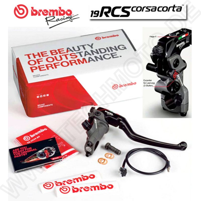 NEW Brembo RCS 19x18-20 RCS Corsa Corta Radial Master Cylinder