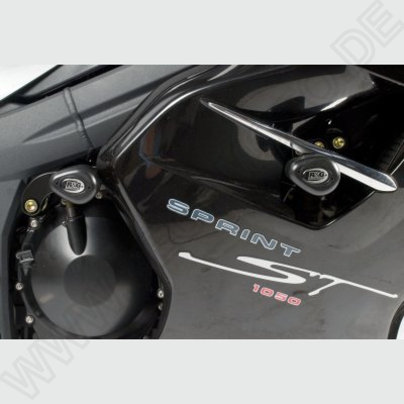 R&G Racing Crash Protectors front and rear \"No Cut\" Triumph Sprint GT / S