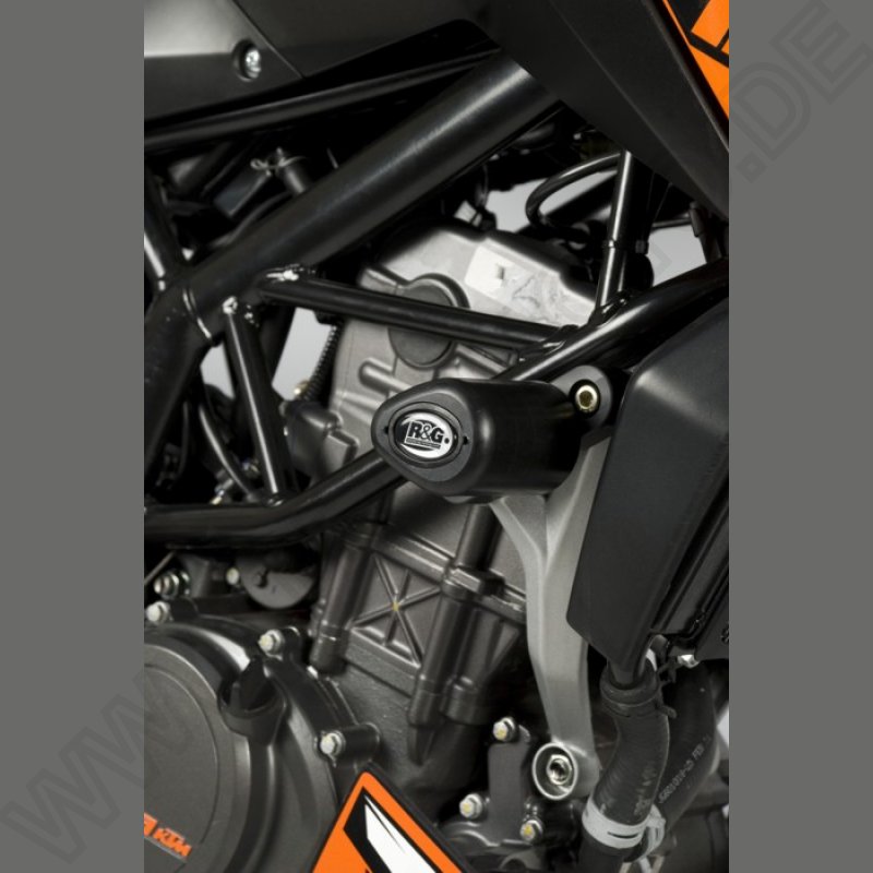 R&G Racing Crash Protectors \"No Cut\" KTM Duke 125 2011-2023