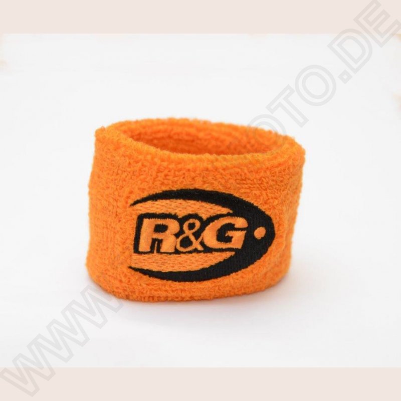 R&G Kupplungs- / Bremsbehälterschutz / Schweißband ORANGE KTM-Edition
