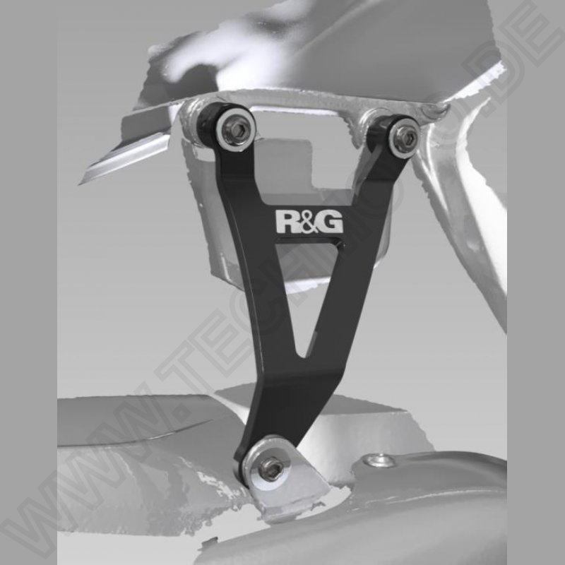 R&G Racing Exhaust Hanger SET BLACK MV Agusta Superveloce 800 2020-