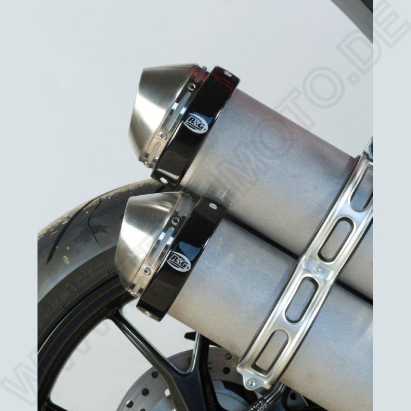 R&G Racing exhaust protector Ducati Streetfighter 848 2012- / Indian FTR 1200 S 2019-