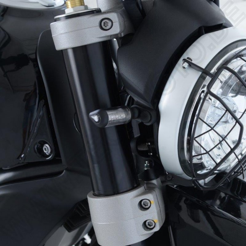 R&G Micro Indicator Adapter Kit front Ducati Desert Sled / Ducati Scrambler 1100