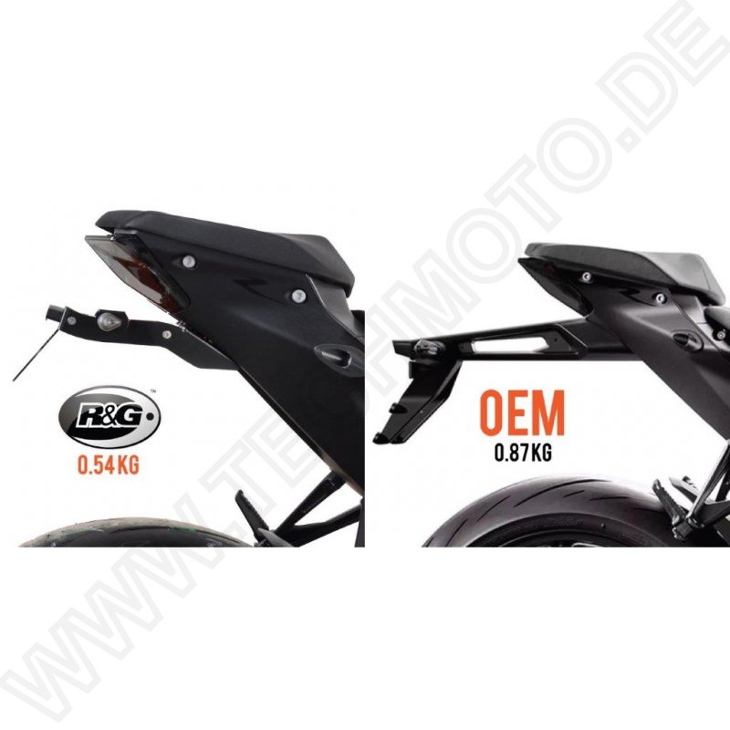 R&G Premium Licence plate holder \"ORANGE\" KTM Super Duke 1290 R 2020- (alt: LP0288OR)