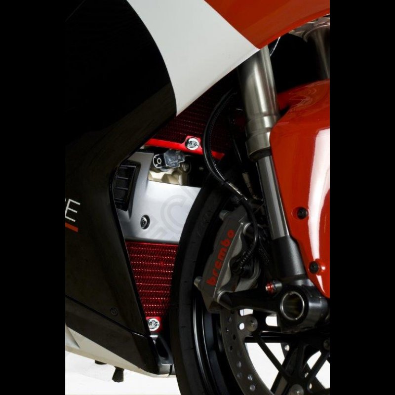 R&G Radiator & Oil Cooler Guard Kit \"RED\" Ducati 848 1098 1198