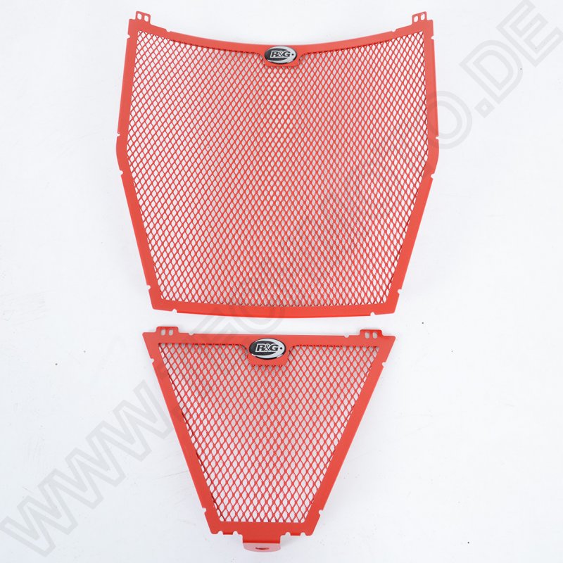 R&G Radiator Guard Kit \"RED\" Water and Oil Ducati Panigale V4