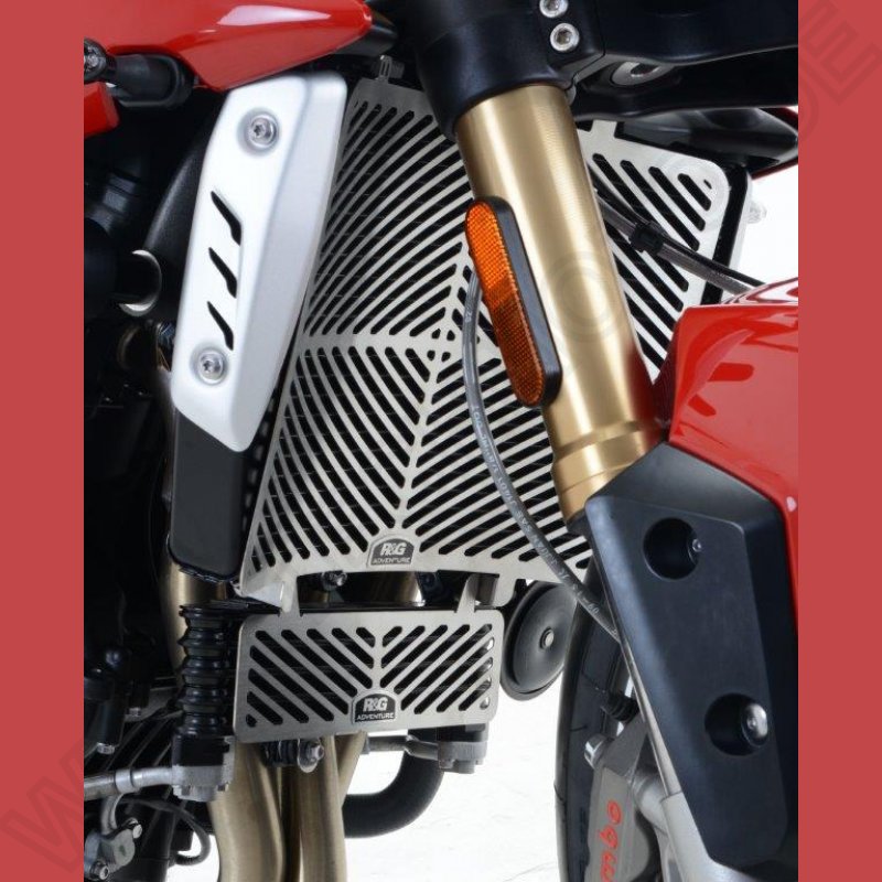 R&G Oil Cooler Guard stainless steel Triumph Speed Triple 1050 / S / R / RS 2011-