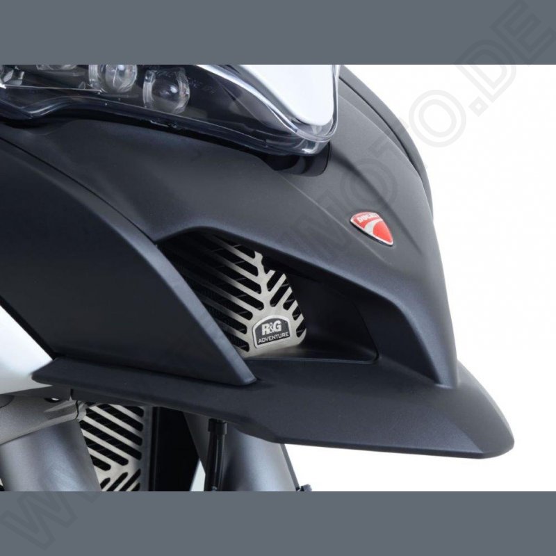 R&G Oil Cooler Guard stainless steel Ducati Multistrada 950 / 1200 / 1260 / Enduro / V2