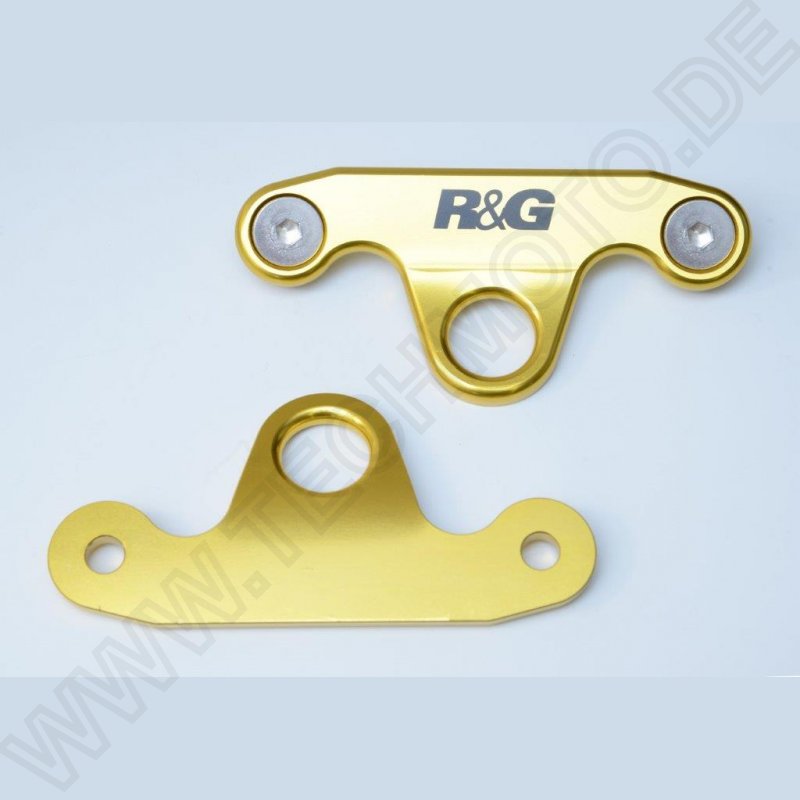 R&G Racing Tie-Down Hooks Pair \"gold\" Kawasaki ZX-10 R 2011-