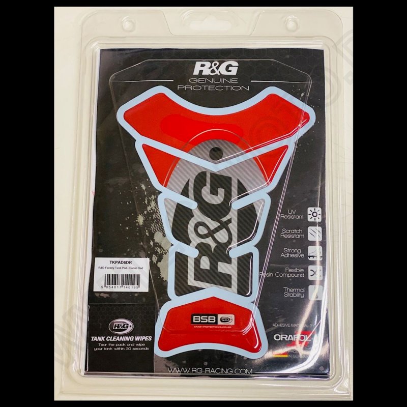 R&G Racing BSB Series Tank Pad \"DARK RED\"
