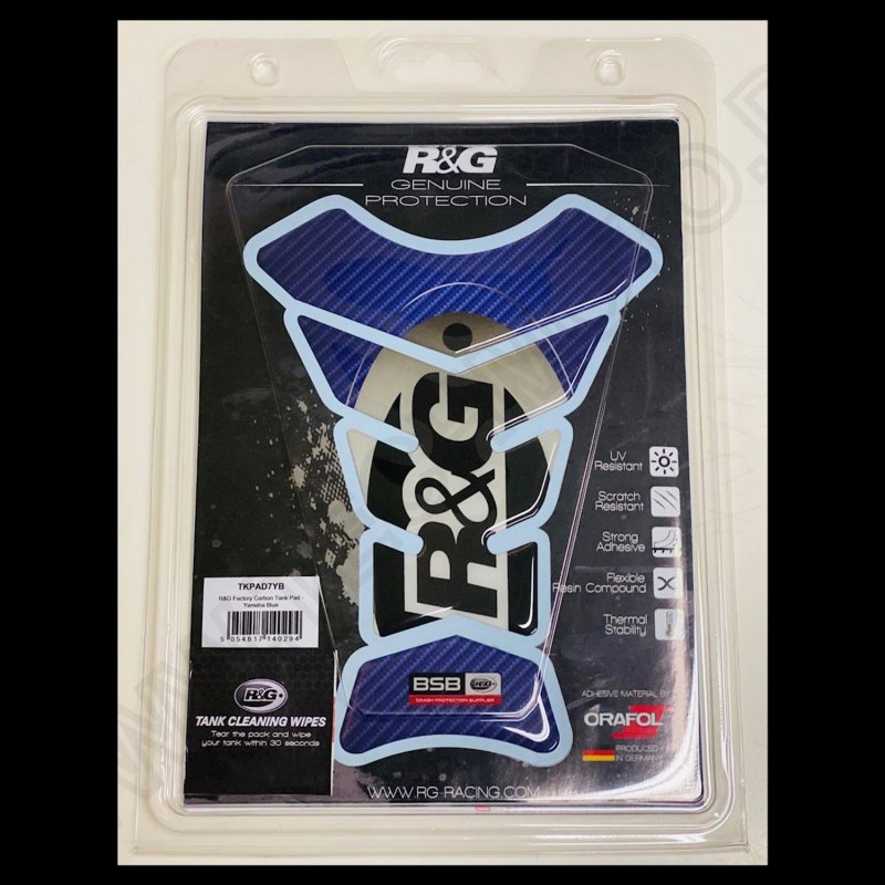R&G Racing BSB Serie Tank Pad \"DARK BLUE\" Carbon