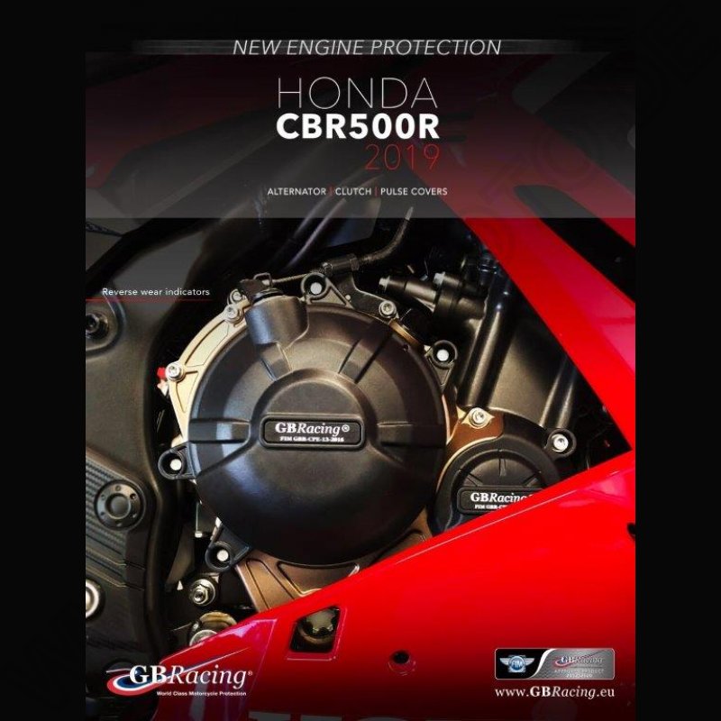 GB Racing Engine Cover Set Honda CBR 500 R 2019- / CB 500 F / X 2019-
