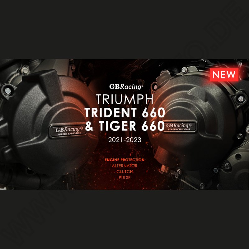GB Racing Engine Cover Set Triumph Trident 660 / Tiger Sport 660 2021-