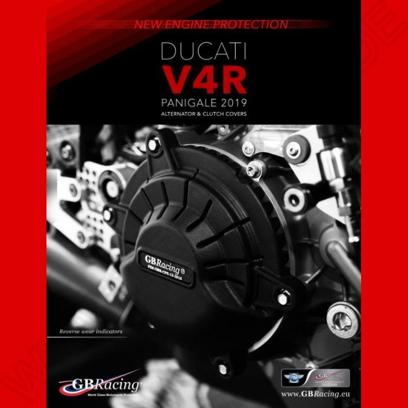GB Racing Engine Cover Set Ducati Panigale V4 R 2019- / V4 SP 2021-