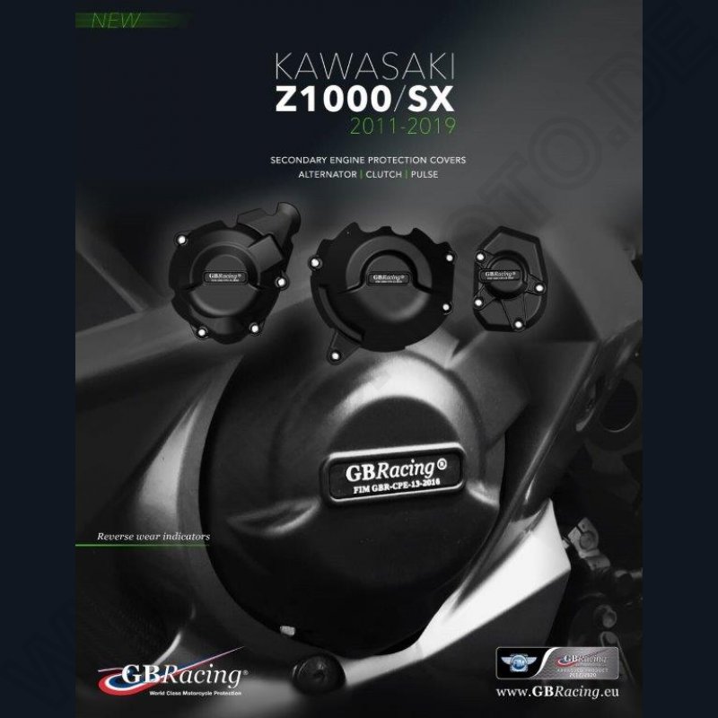 GB Racing Engine Cover Set Kawasaki Z 1000 2010- / Z 1000 SX 2011- / Versys 1000
