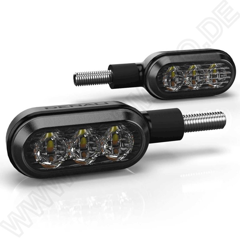 DENALI T3 Front Switchback LED M8 Turn Signals (Pair)