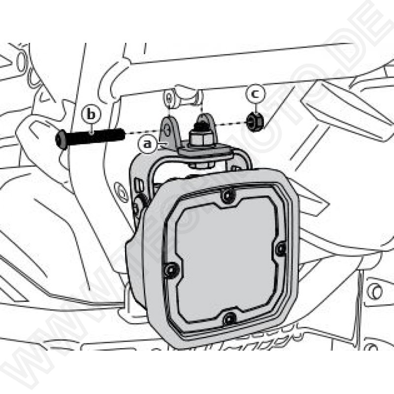 DENALI Crashbar Light Mounting Adapter for Select BMW Motorcycles