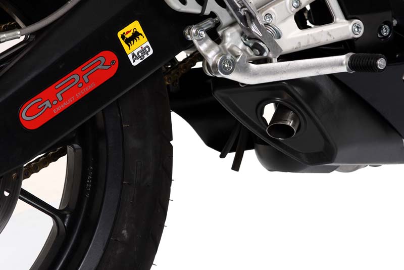 GPR Exhaust System  Derbi Gpr 125 2009/10 Ghost line Homologated full line exhaust catalized Alluminio Ghost