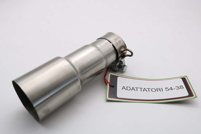 GPR Exhaust Cafè Racer Accessorio - tubo adattatore 54 > 38 Link pipe adaptor from Diam 54 To Diam 38 Accessorio - Accessory