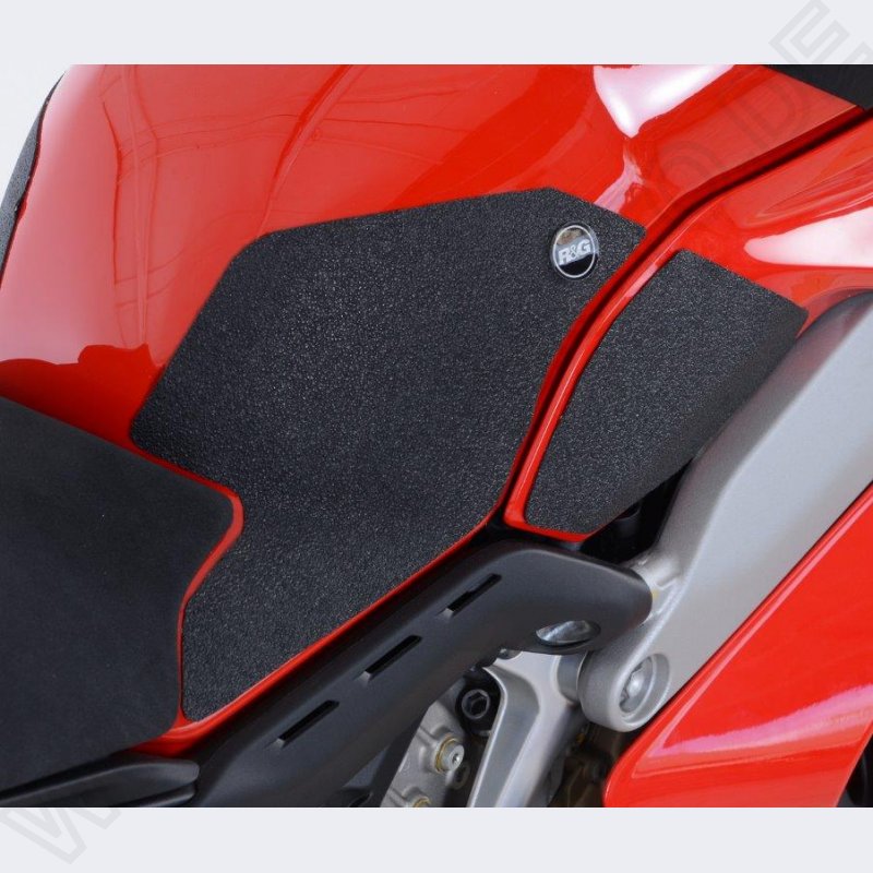 R&G RACING BLACK TANK TRACTION GRIP PADS Ducati Panigale V4 2017-2018 