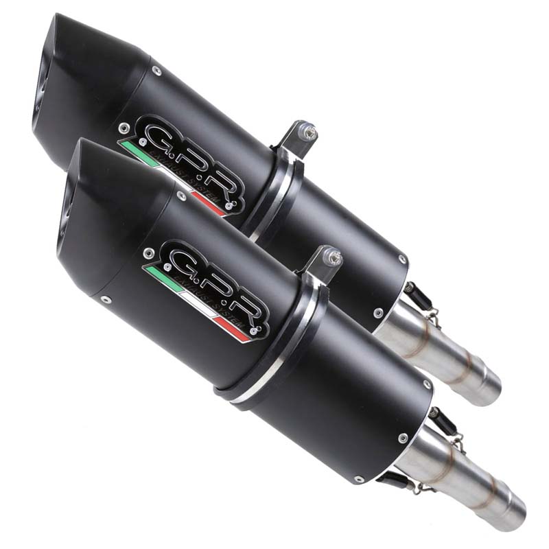 GPR Exhaust System  Ducati St4 - St4 S 1999/05  Pair of Homologated slip-on exhaust catalized Furore Nero