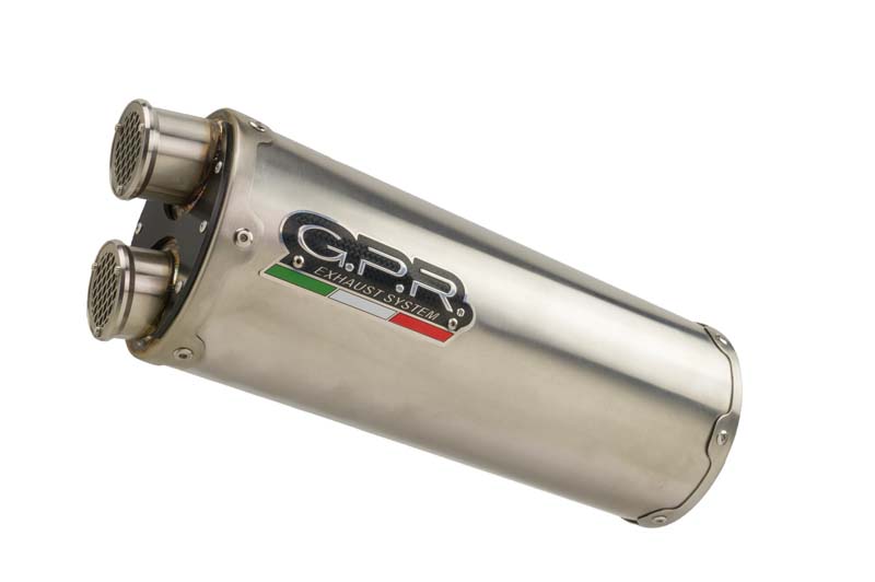   Aprilia Tuareg 660 2021-2024, Dual Inox, Homologated legal slip-on exhaust including removable db killer and link pipe