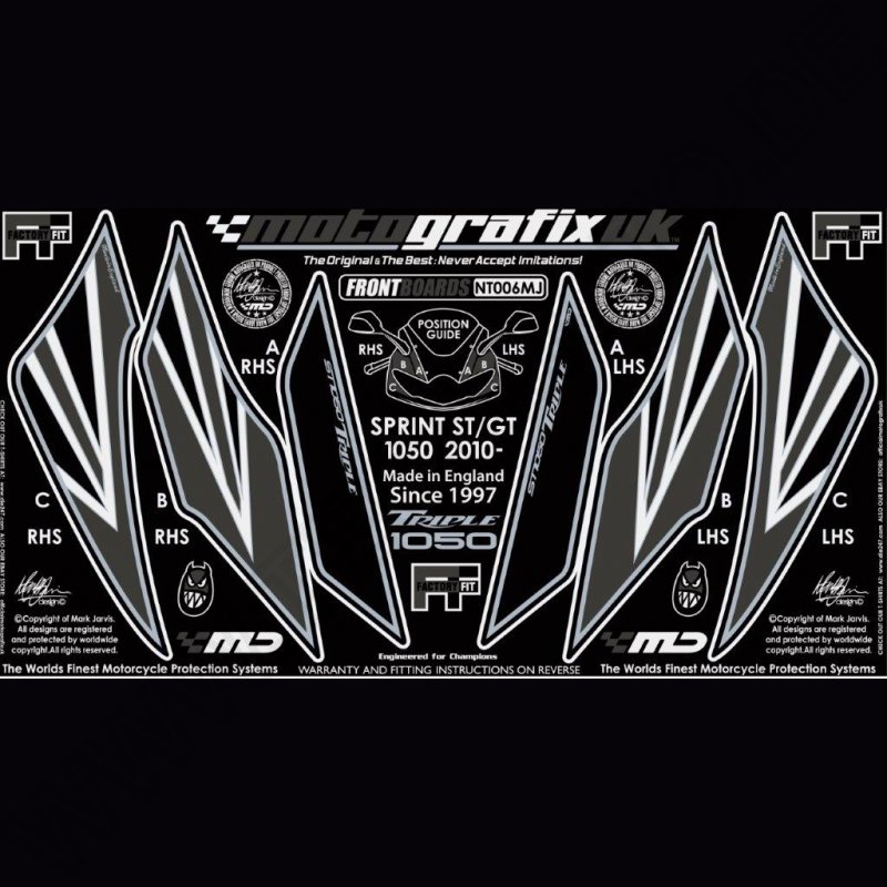 Motografix Stone Chip Protection front Triumph Sprint GT 20101- NT006MJ