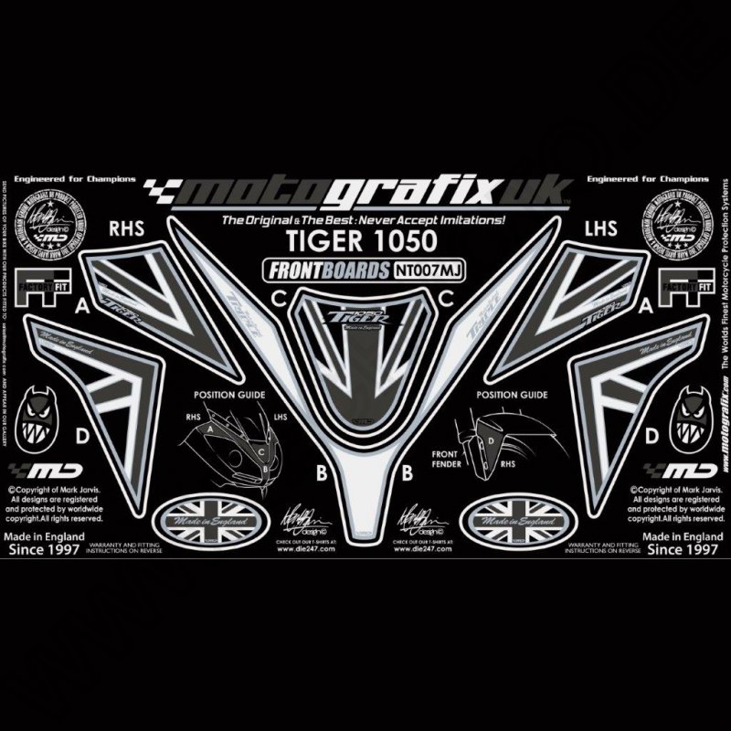 Motografix Stone Chip Protection front Triumph Tiger 1050 2007- NT007MJ