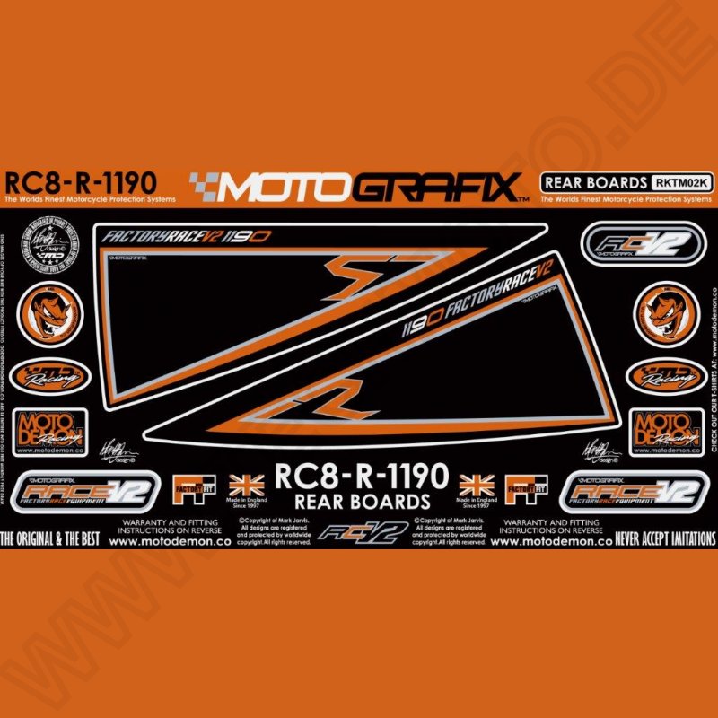 Motografix Stone Chip Protection tail KTM RC 8 RKTM02K