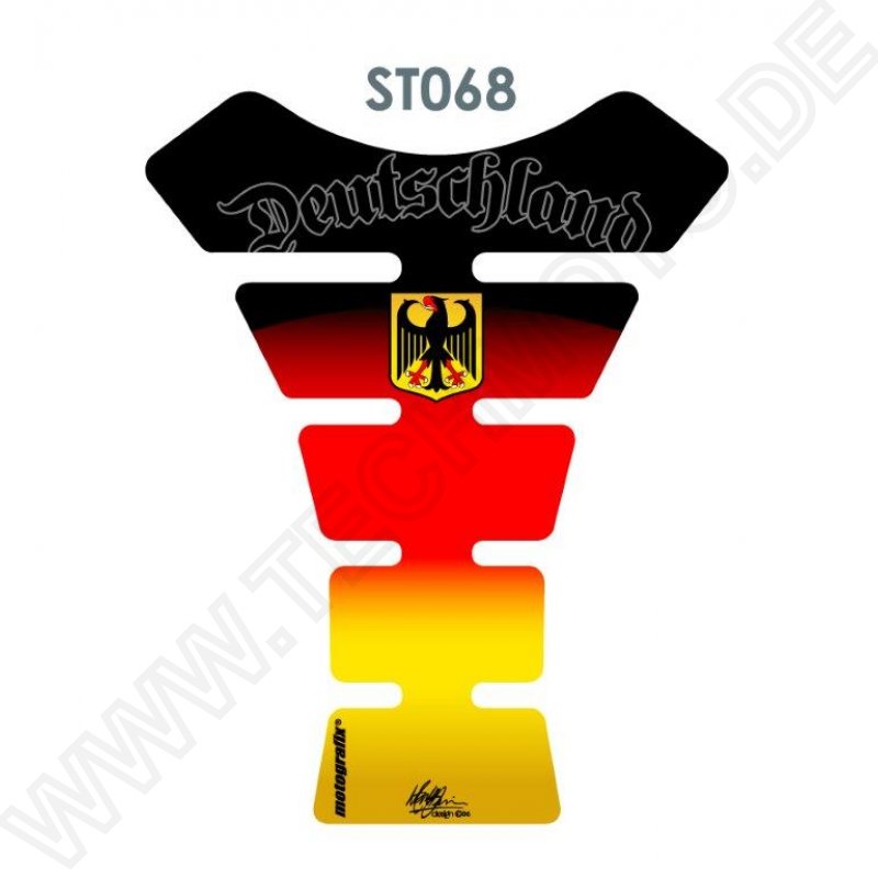 Motografix German Tricolour 3D Gel Tank Pad Protector ST068