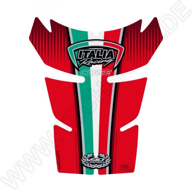 Ducati Corse V90° Motografix 3D Gel Tank Pad Protector TD013R