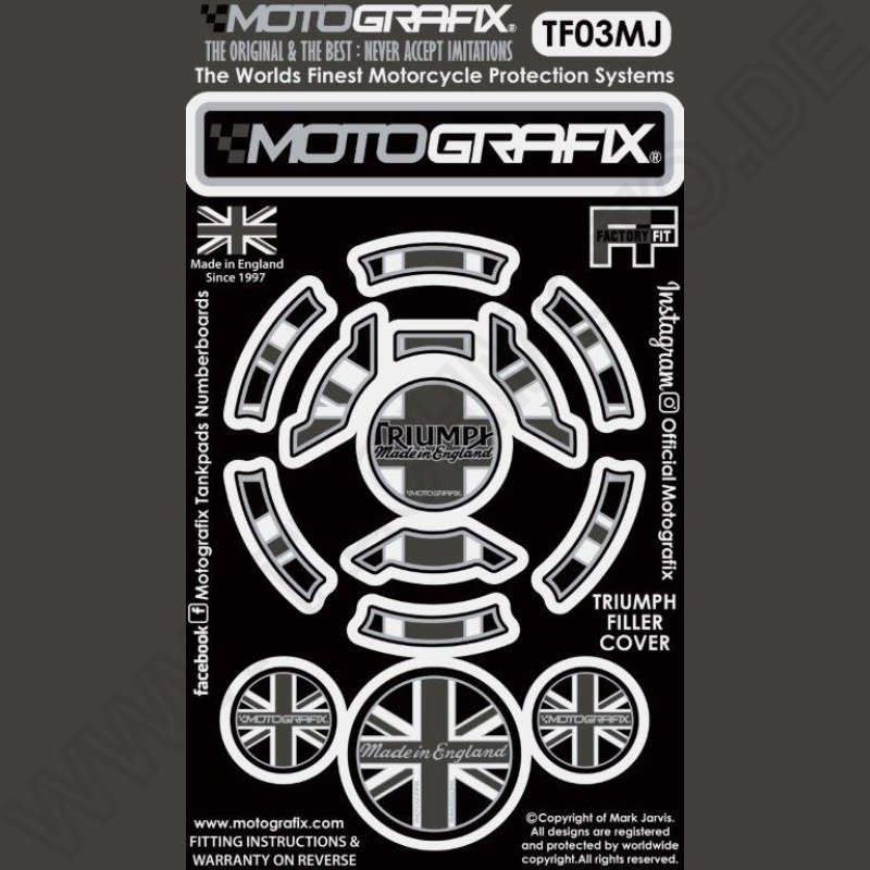 Motografix Tankdeckel Protektor Triumph Modelle TF03MJ