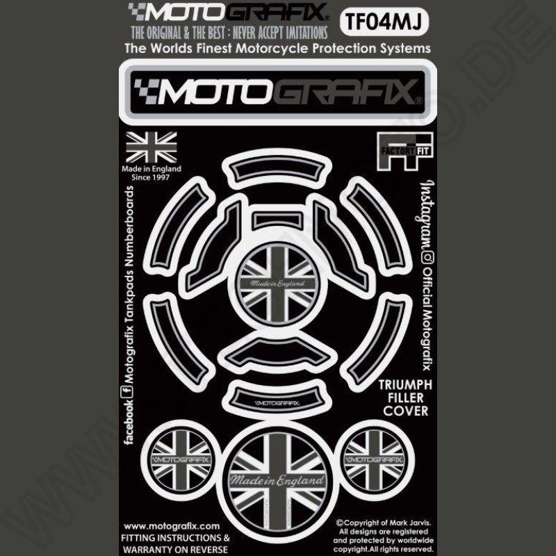 Motografix Filler/Gas cap protection Triumph models TF04MJ