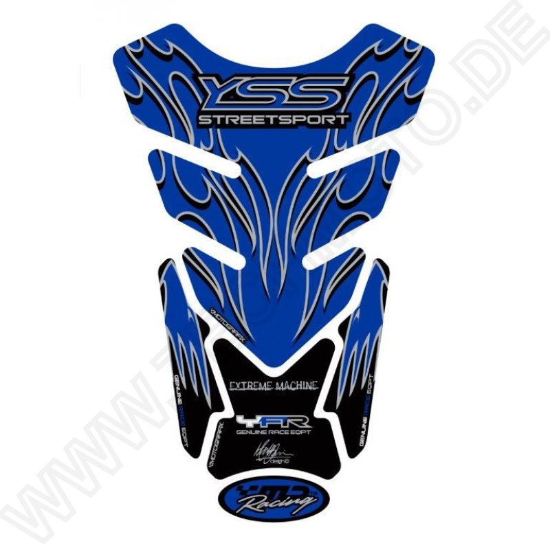 Motografix Yamaha Streetsport Blue 3D Gel Tank Pad Protector TY013B