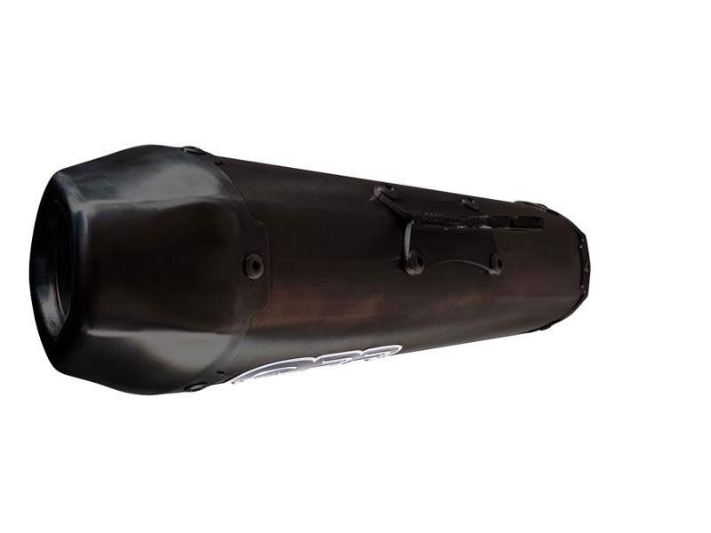   Voge SR4 2022-2023, Pentaroad Black, Homologated legal slip-on exhaust including removable db killer, link pipe and catalyst