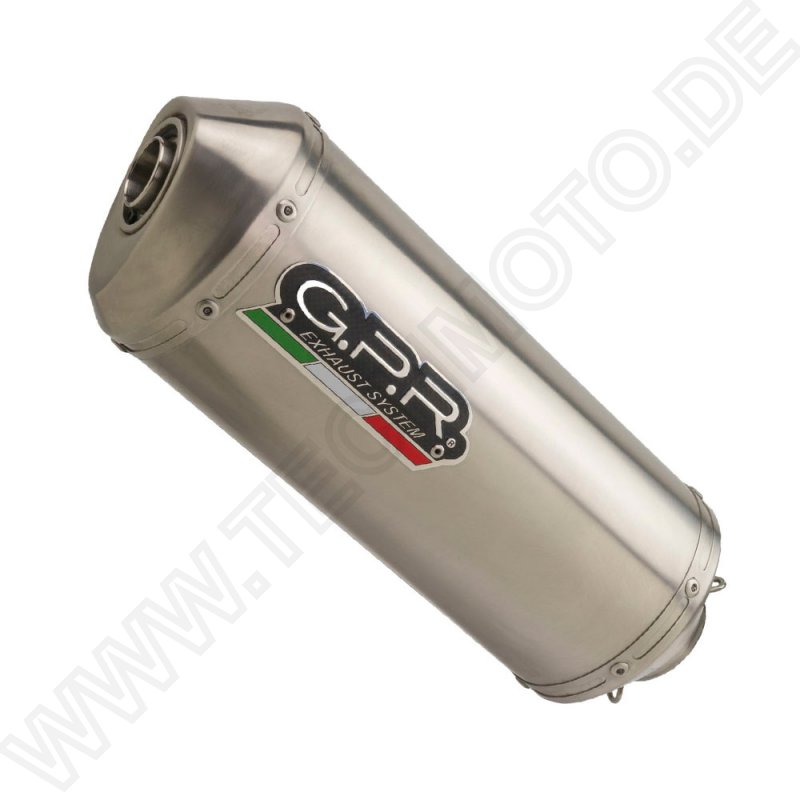 GPR Exhaust System  Kawasaki Er 6 N - F 2012/2016 e3 Homologated full line exhaust catalized Satinox 
