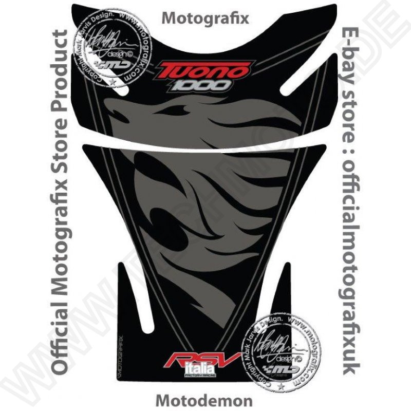 Aprilia Tuono 2001 02 03 04 05 Motorcycle Tank Pad Motografix 3D Gel Protector 